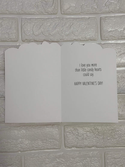4 "Candy Hearts: Luv Ya, Be Mine, 4-Ever" Card
