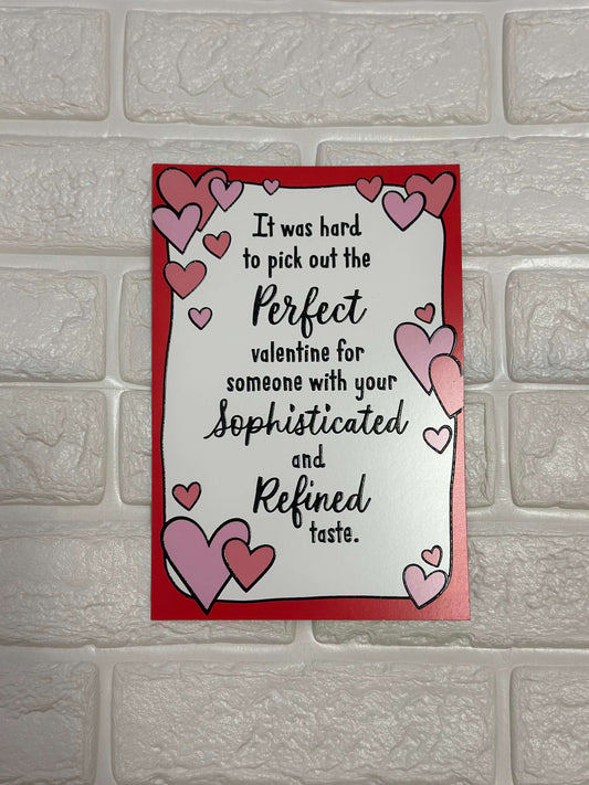 11 "Funny: Sophisticated and Refine Taste" Card