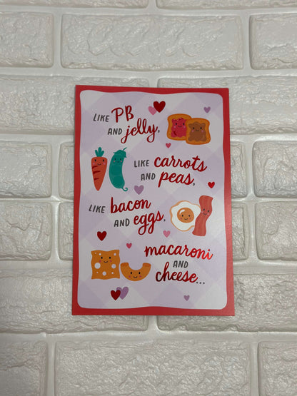 8 "Like PB and Jelly, Like Bacon and Eggs" Card