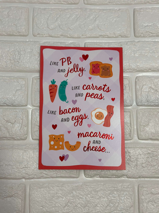 8 "Like PB and Jelly, Like Bacon and Eggs" Card